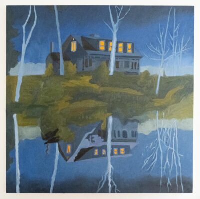 Reflected House Night